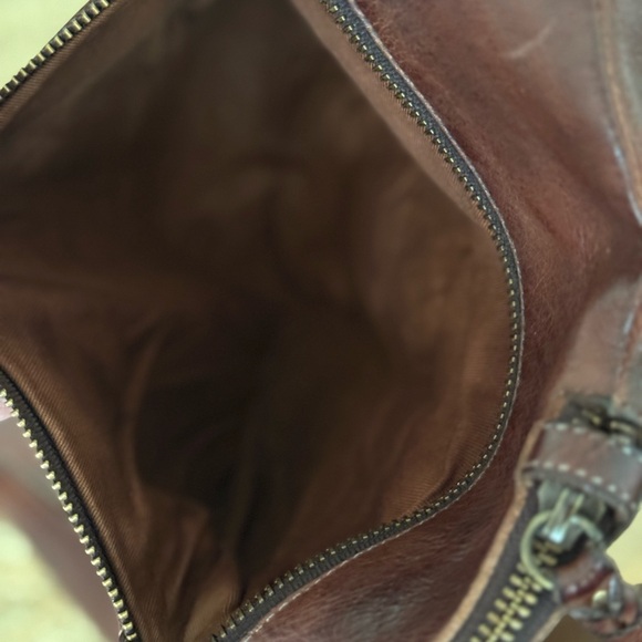 Bed Stu AIKEN Rustic Teak Leather Crossbody Bag NWOT - Picture 5 of 7